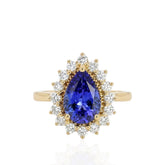 18ct Tanzanite & Diamond Ring | Exquisite Elegant Fine Jewellery