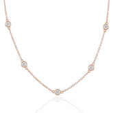 Elegant Rose Gold 925 Sterling Silver Adjustable Necklace