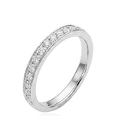 Sterling Silver Half Eternity Ring, 925 Silver Wedding Band