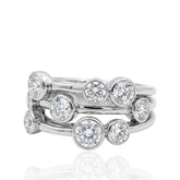 Platinum 2.16ct Diamond Bubble Ring | Exquisite Luxury Statement Jewellery