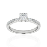 Stunning Platinum Diamond Ring, Elegant Diamond Ring, Minimalist Fine Jewelry, Engagement Ring