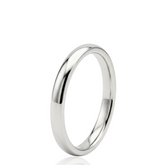 Platinum Wedding Band, Court Profile Ring, Classic Platinum Wedding Ring, Men's or Women's Wedding Band