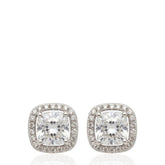 925 Sterling Silver Oval Earrings, CZ Stud Earrings, Elegant Oval Silver Jewelry