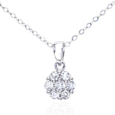 0.20ct Natural Diamond Cluster 9ct Gold Necklace – Elegant Diamond Pendant
