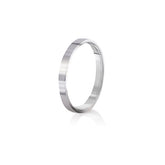 Silver Wedding Band (Flat)