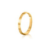 Yellow Gold Wedding Band 18ct (Flat)