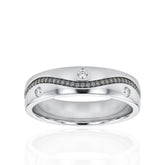 9ct White Gold Diamond Wedding Band | Elegant & Timeless Fine Jewellery