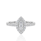 14ct White Gold Marquise Cut Diamond Ring | Exquisite Elegant Jewellery