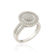 Brilliant & Baguette Cut 925 Sterling Silver Ring – CZ Studded Affordable Elegant Women’s Ring