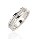 Elegant Design 925 Sterling Silver Wedding & Engagement Ring – CZ Studded Affordable Bridal Ring