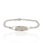 Charming Design ID Bracelet for Kids – 925 Sterling Silver Children Name Bracelet – Personalized Baby Jewelry Gift