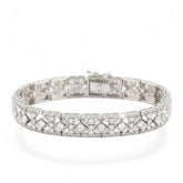 Luxurious Design 925 Sterling Silver Bracelet studded with CZ