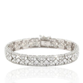 Luxurious Design 925 Sterling Silver Bracelet studded with CZ