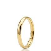 9ct Yellow Gold Wedding Band | Court Profile Wedding Ring | Solid 9ct Gold Ring
