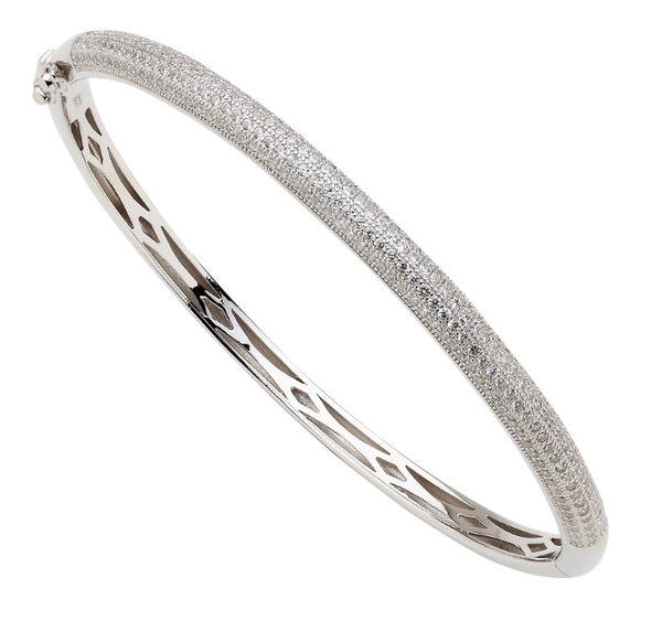 Charming Design 925 Sterling Silver Bracelet studded with CZ
