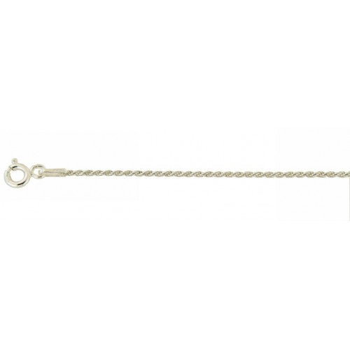 Sterling Silver Rope 1.2mm - 18" Length