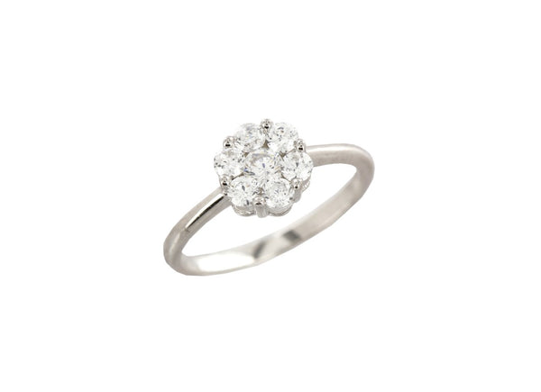 Elegant Design AAA CZ 925 Sterling Silver Affordable Wedding Engagement Bridal Ring